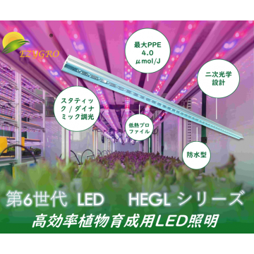Ezygro®HEGLシリーズ第6世代高効率植物育成用LED