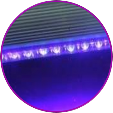 EZYGRO-DGTH-25C-XUV 紫外線UVAタイプ電源別置形シリーズIP65高効率植物育成用LED照明高効率4.0第四代