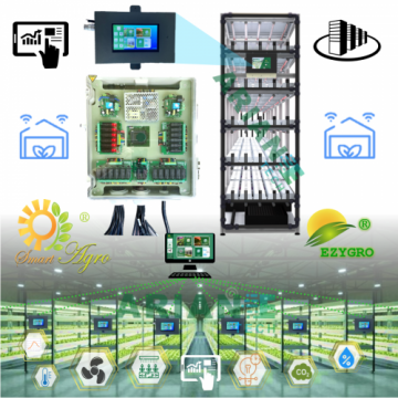 Smart Agro スマートアグロー産業用スマートコントローラー&システム-オプションのIOT統合環境制御システム