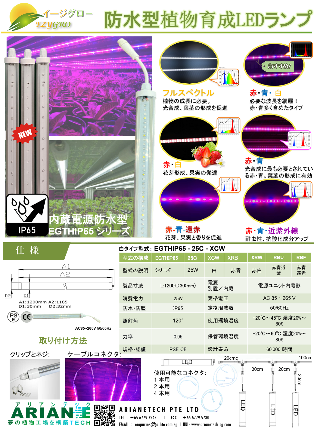 EGTHIP65-25C-X EZYGRO LED GROWTH LIGHT-360x360